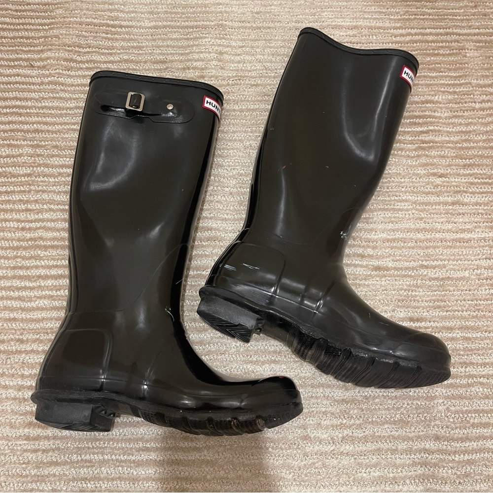Hunter Boots - Tall Glossy Black - Size 8 Female - Picture 2 of 7